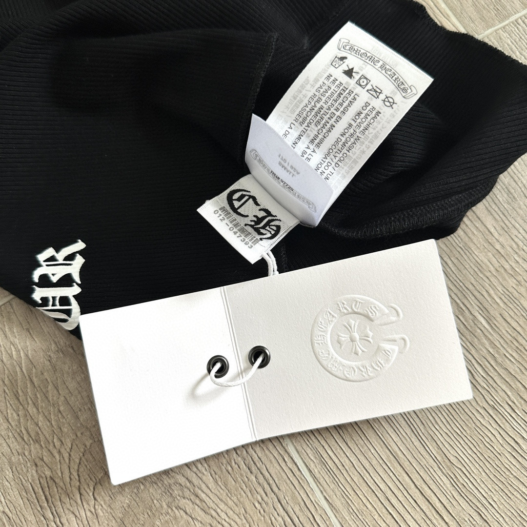 Chrome Hearts CH 克罗心 纽约限定款 胸前宝剑藤蔓印花背心 女款 黑色