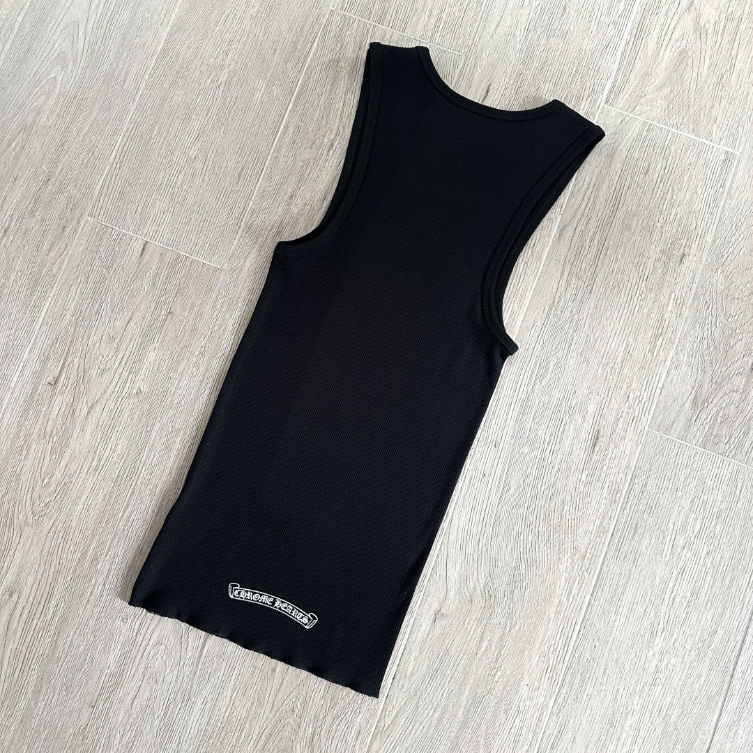 Chrome Hearts 克罗心 胸前十字架印花背心连衣裙 女款 黑色 A2