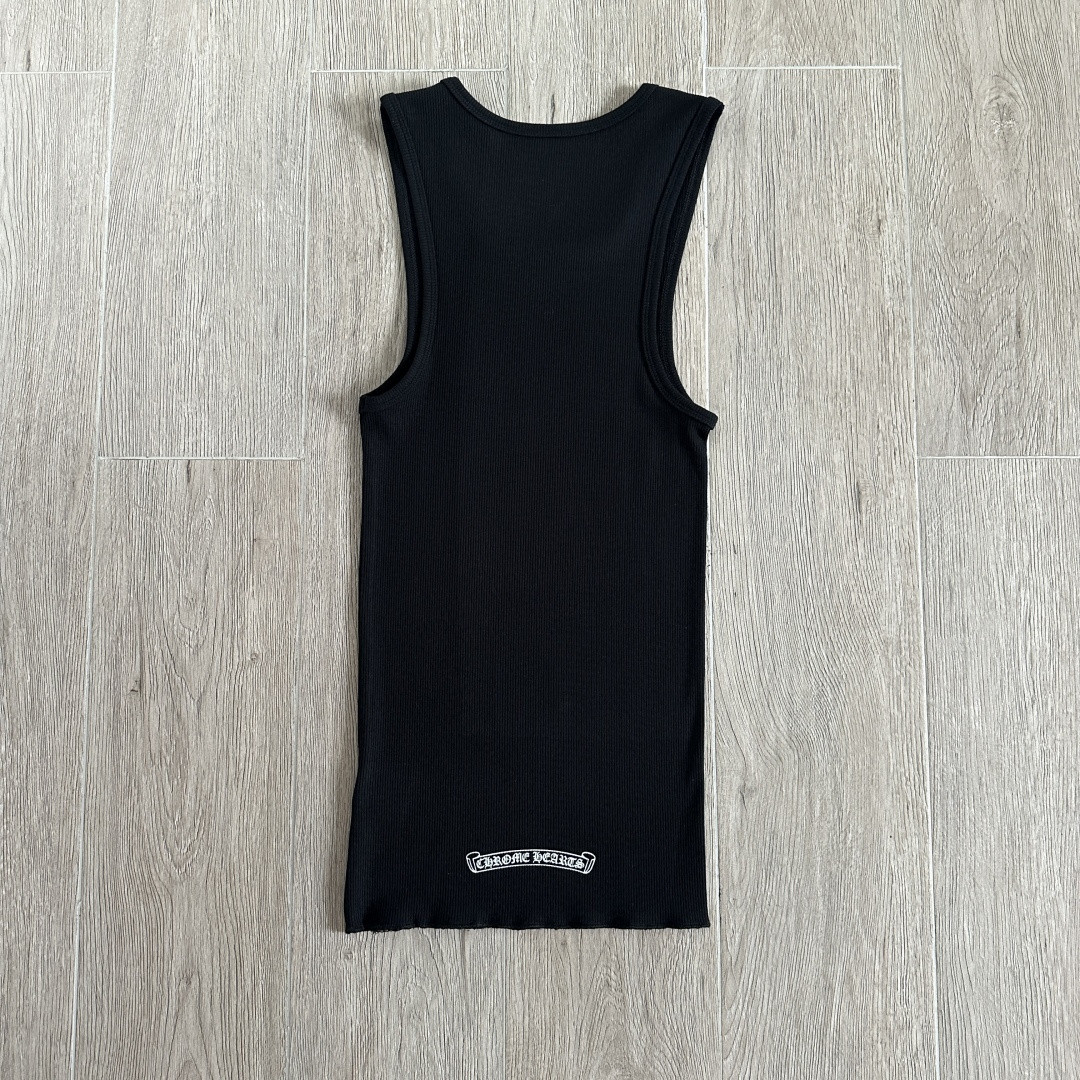 Chrome Hearts 克罗心 胸前十字架印花背心连衣裙 女款 黑色 A2