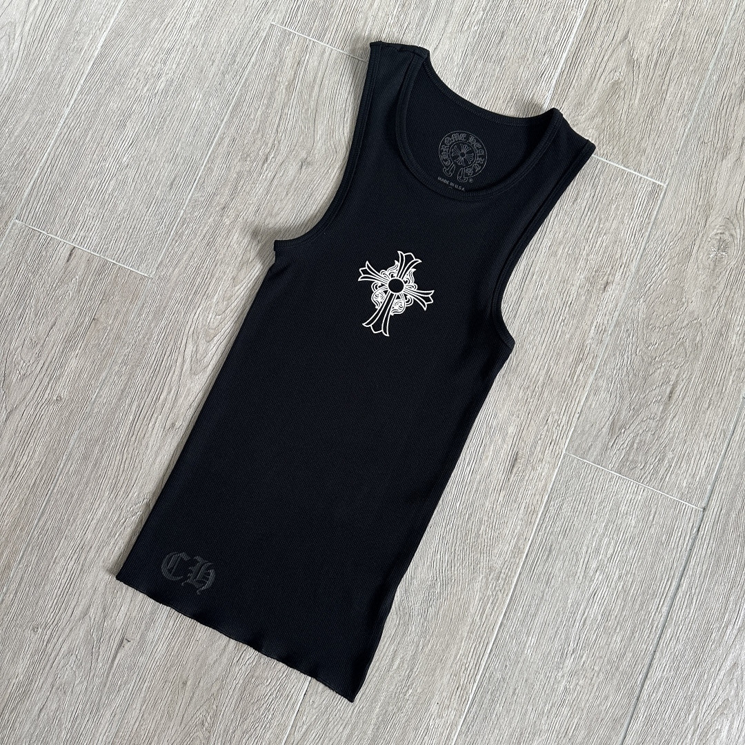 Chrome Hearts 克罗心 胸前十字架印花背心连衣裙 女款 黑色 A2
