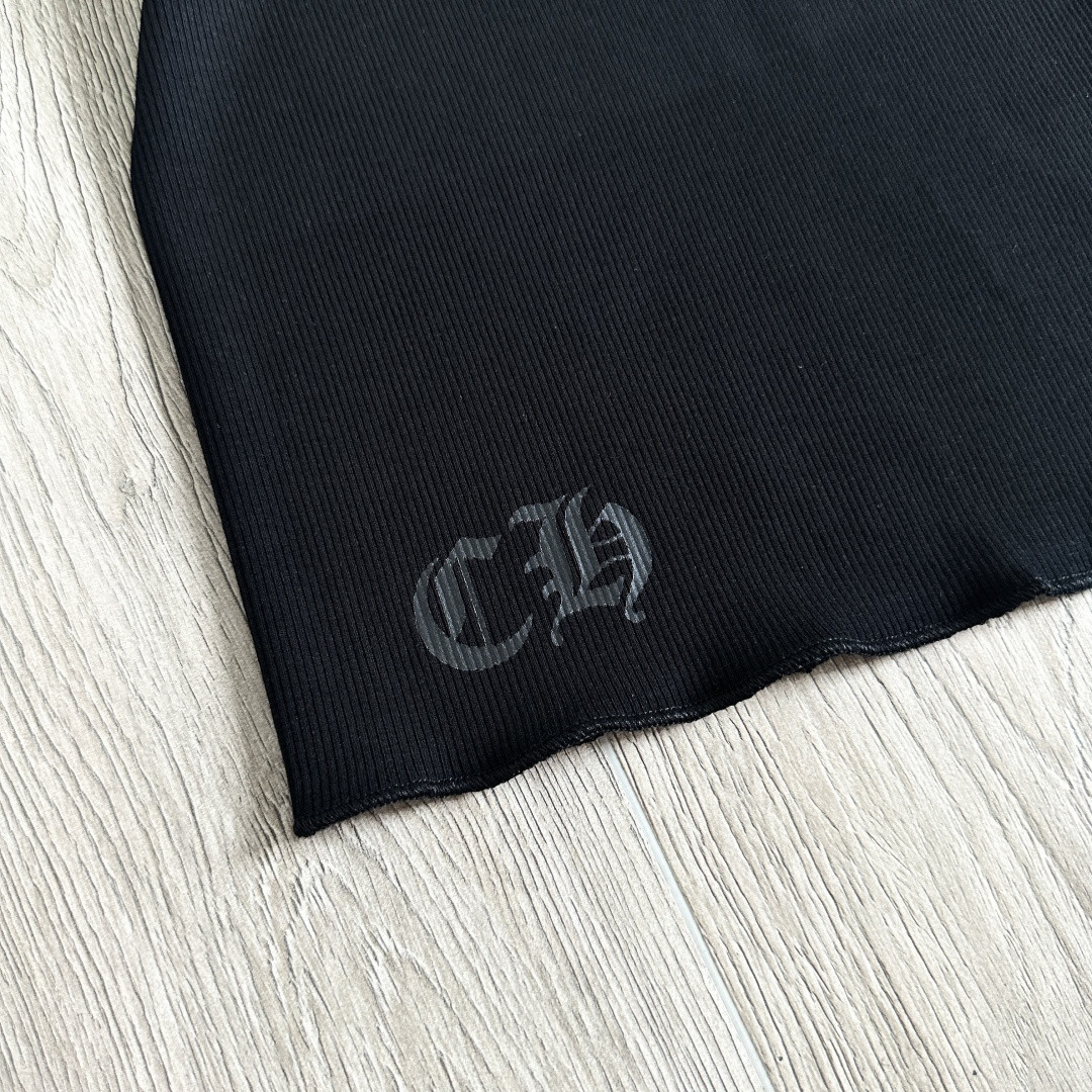 Chrome Hearts 克罗心 胸前十字架印花背心连衣裙 女款 黑色 A2