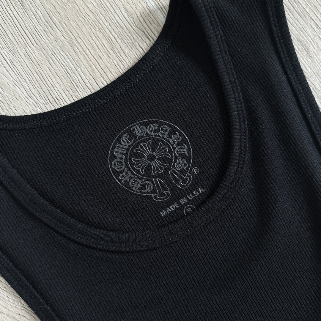 Chrome Hearts 克罗心 胸前十字架印花背心连衣裙 女款 黑色 A2