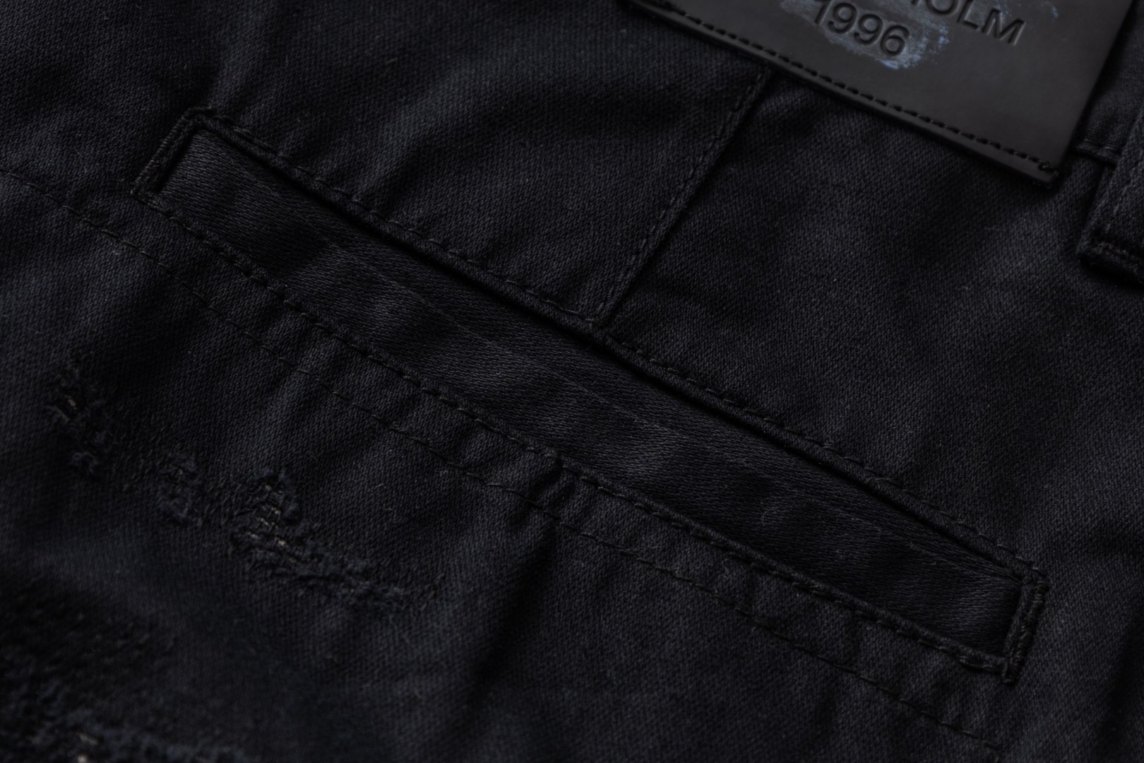 Acne Studios 1996系列废土破坏阔腿牛仔裤 长裤 裤子 黑色 B5 BK0731-900