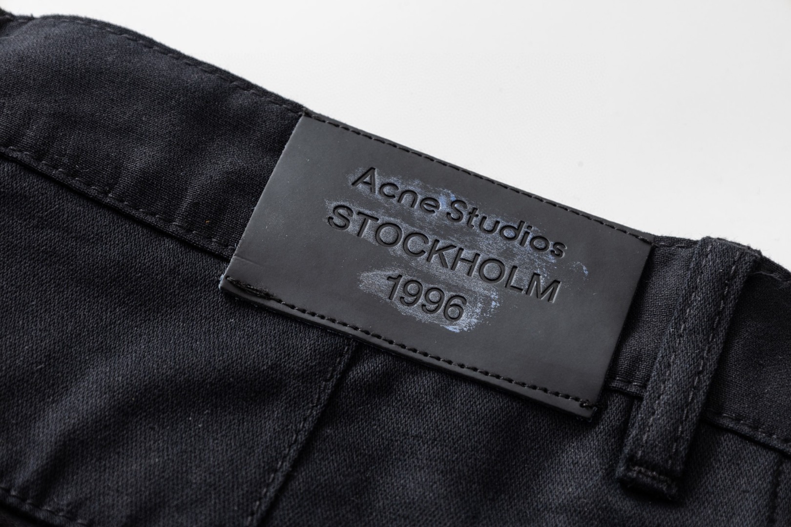 Acne Studios 1996系列废土破坏阔腿牛仔裤 长裤 裤子 黑色 B5 BK0731-900