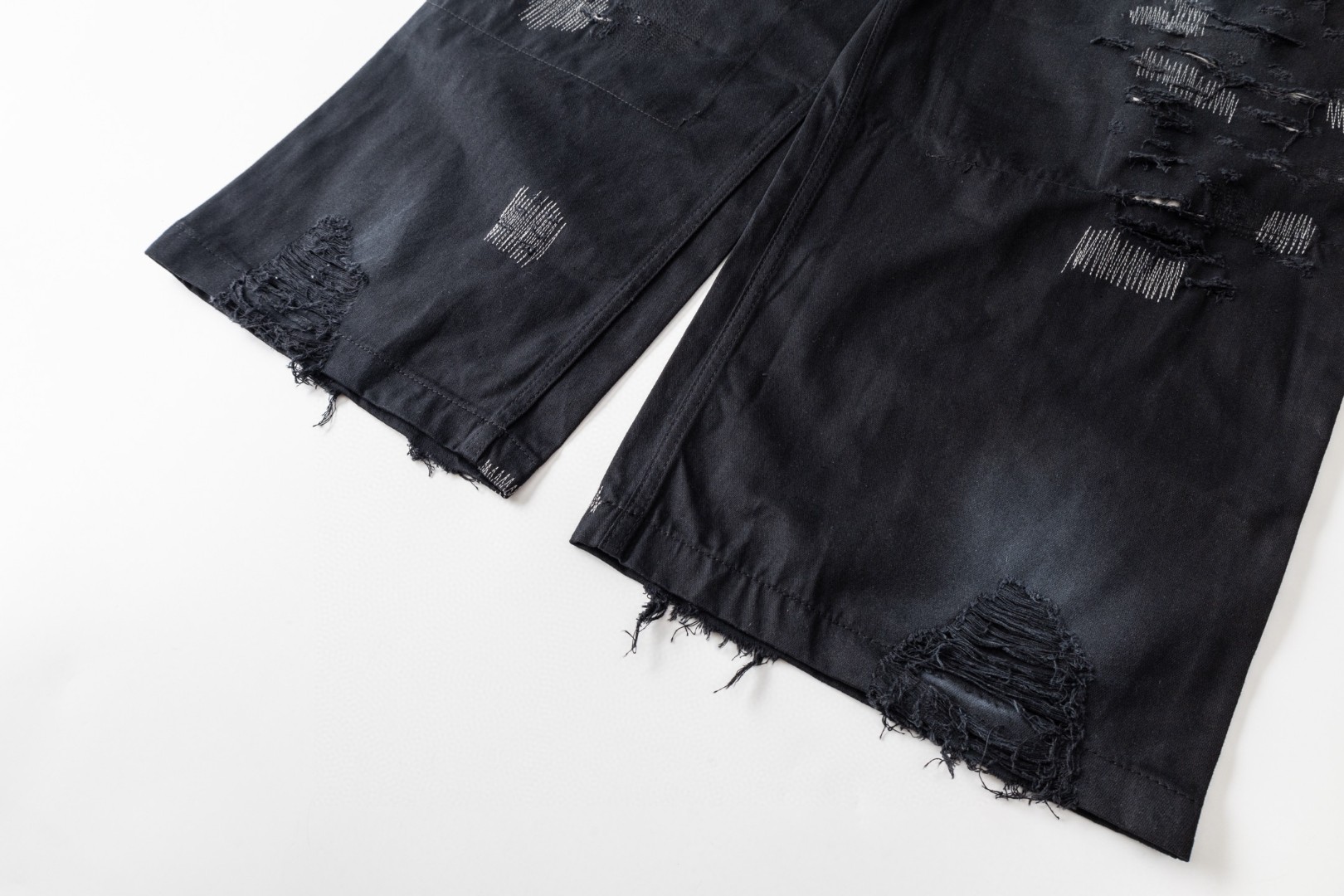 Acne Studios 1996系列废土破坏阔腿牛仔裤 长裤 裤子 黑色 B5 BK0731-900