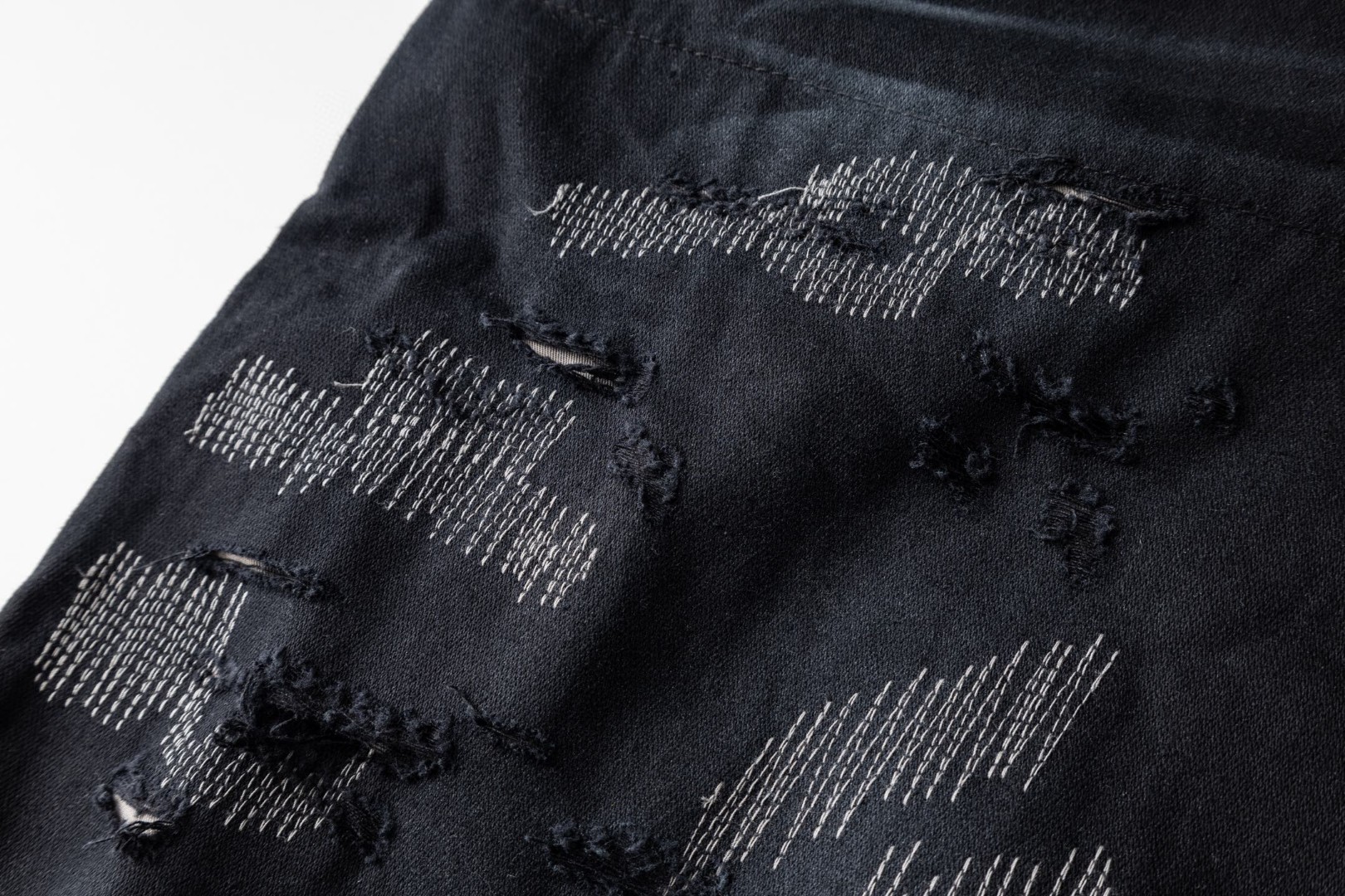 Acne Studios 1996系列废土破坏阔腿牛仔裤 长裤 裤子 黑色 B5 BK0731-900