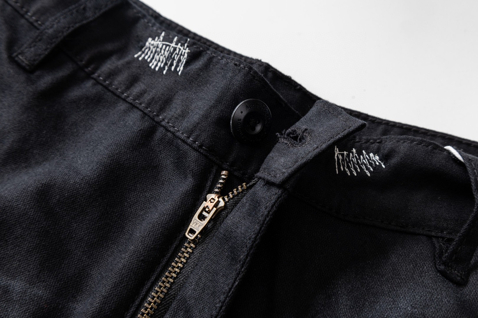 Acne Studios 1996系列废土破坏阔腿牛仔裤 长裤 裤子 黑色 B5 BK0731-900