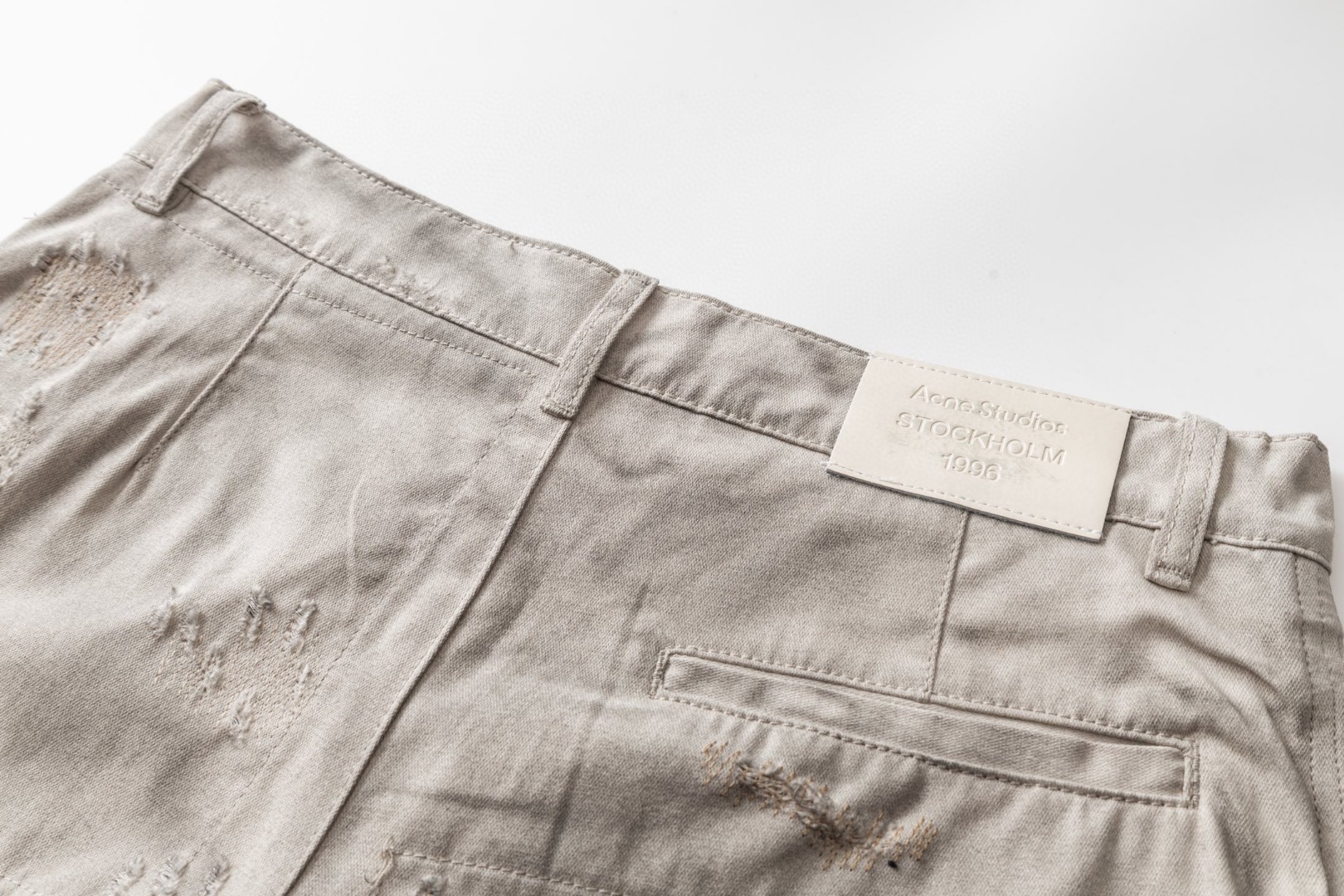 Acne Studios 1996系列废土破坏阔腿牛仔裤 长裤 裤子 C0 BK0731-CEG