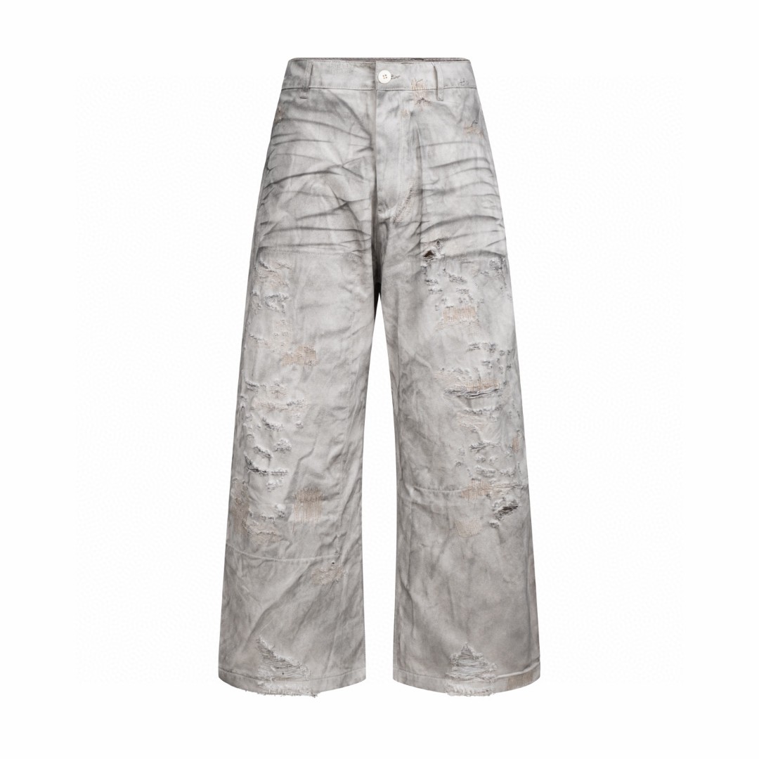 Acne Studios 1996系列废土破坏阔腿牛仔裤 长裤 裤子 C0 BK0731-CEG