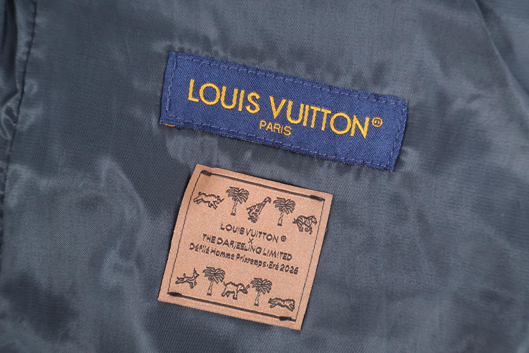 LOUIS VUITTON 路易威登 满福动物植物刺绣牛仔裤 休闲裤 长裤 裤子 蓝色 C0 1AJUY9