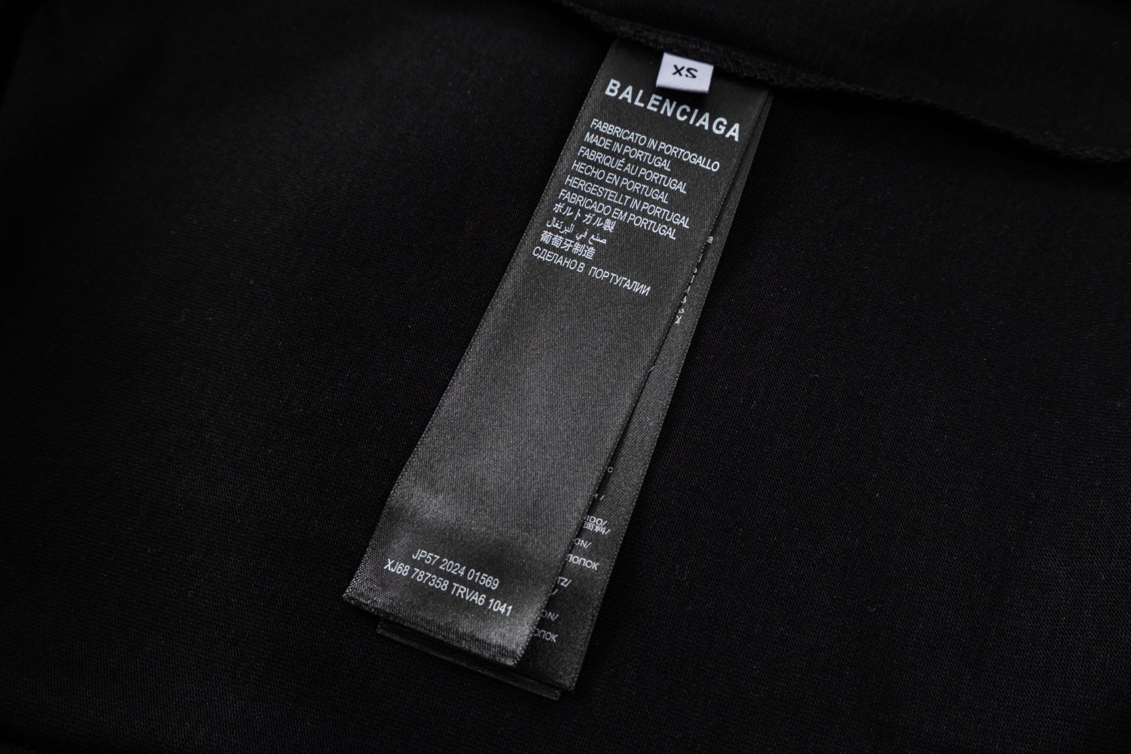 Balenciaga 巴黎世家 重工叠胶贴标圆领短袖 T恤 夏季 白色 黑色 A0 