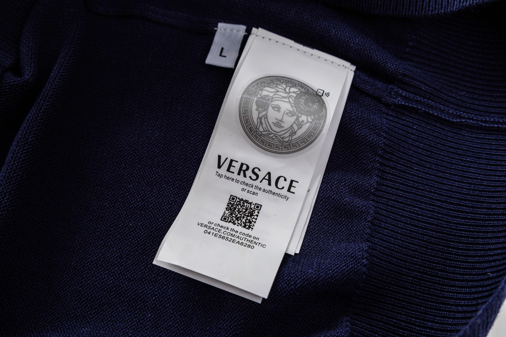 Versace 范思哲 针织短袖衬衫 开衫 夏款 白色 蓝色 B0