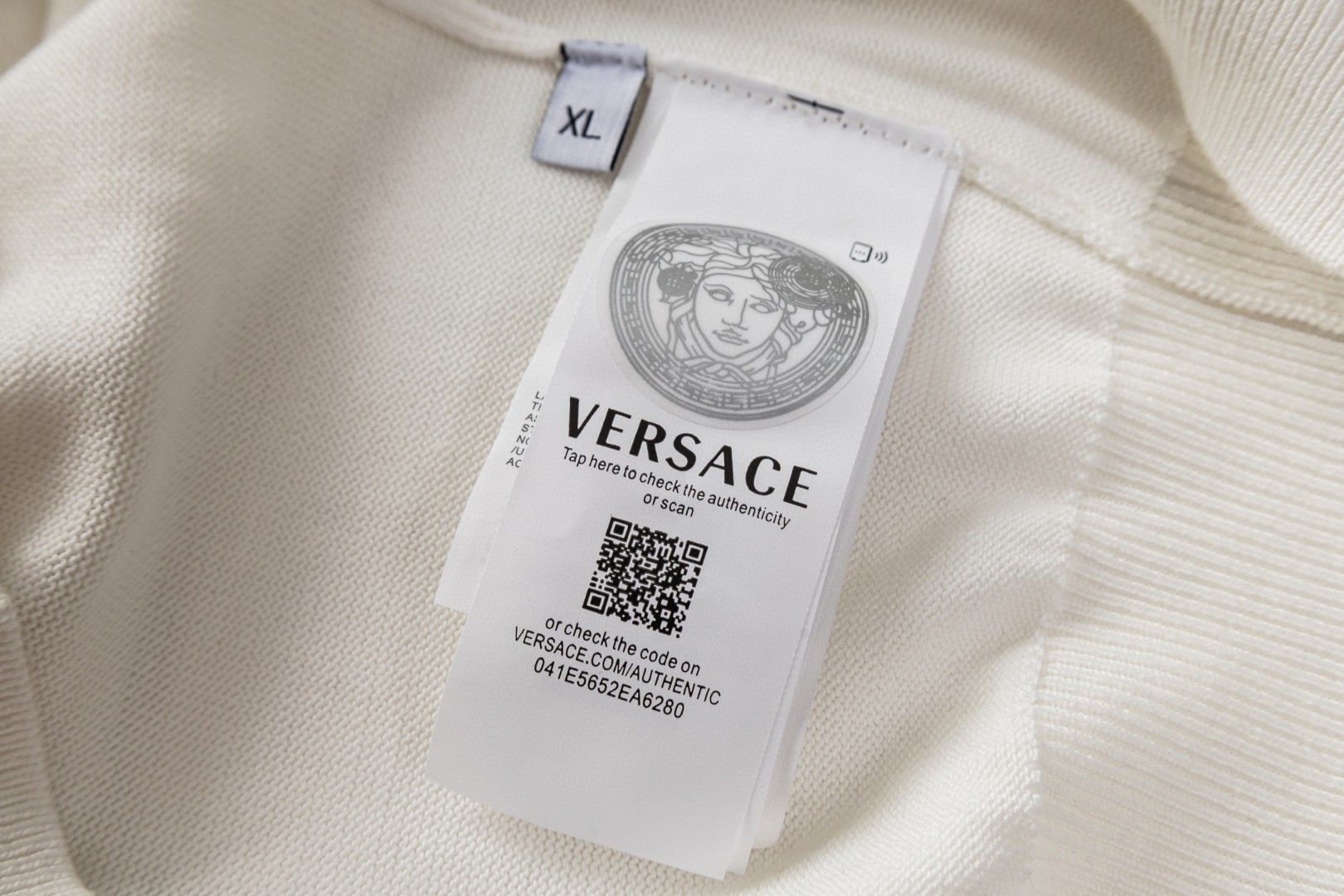 Versace 范思哲 针织短袖衬衫 开衫 夏款 白色 蓝色 B0