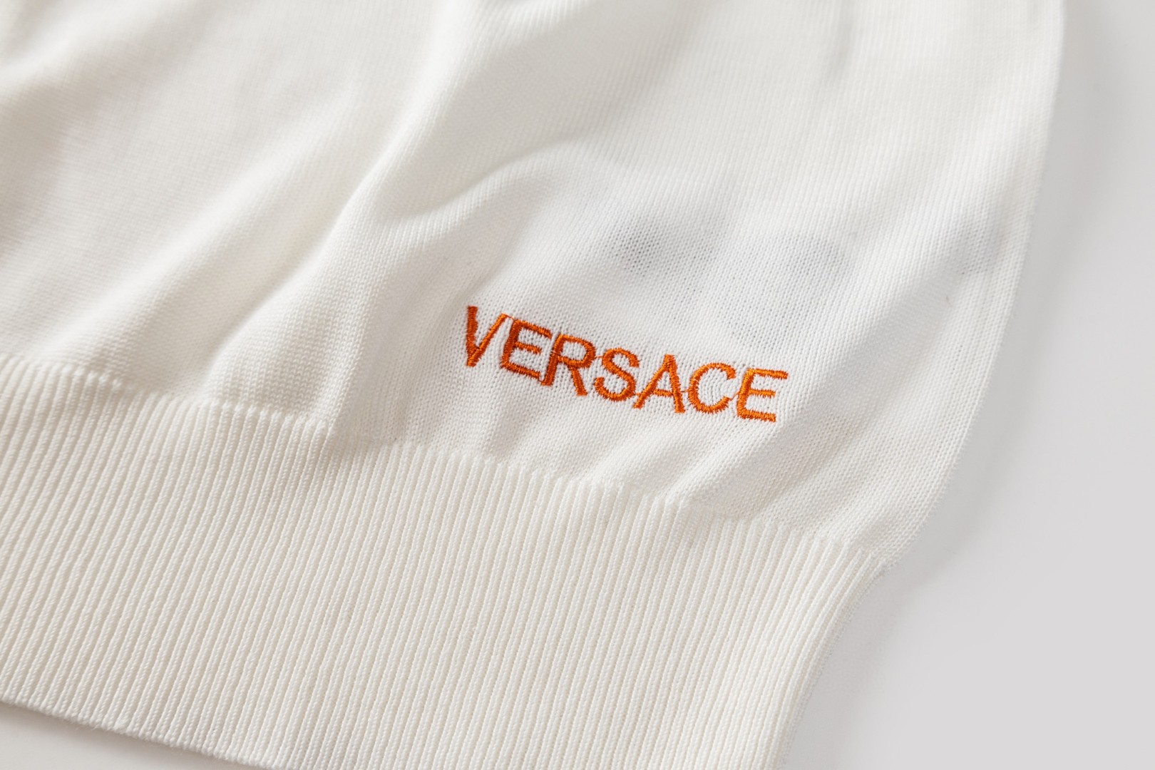 Versace 范思哲 针织短袖衬衫 开衫 夏款 白色 蓝色 B0