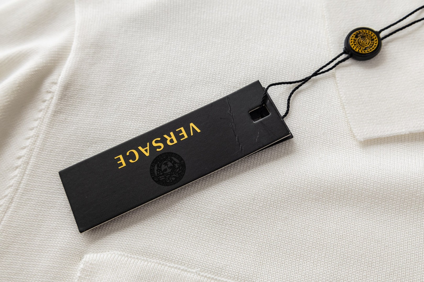 Versace 范思哲 针织短袖衬衫 开衫 夏款 白色 蓝色 B0