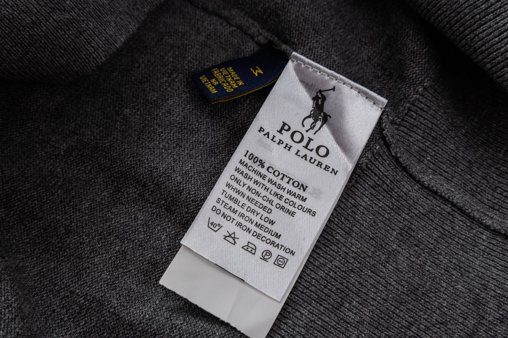 Ralph Lauren 拉夫劳伦 拼色亨利领标识刺绣针织衫 短袖 灰色 蓝色 B0 