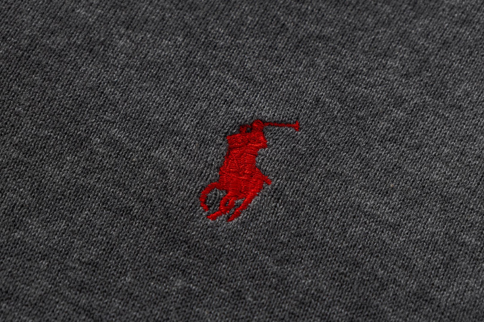 Ralph Lauren 拉夫劳伦 拼色亨利领标识刺绣针织衫 短袖 灰色 蓝色 B0 