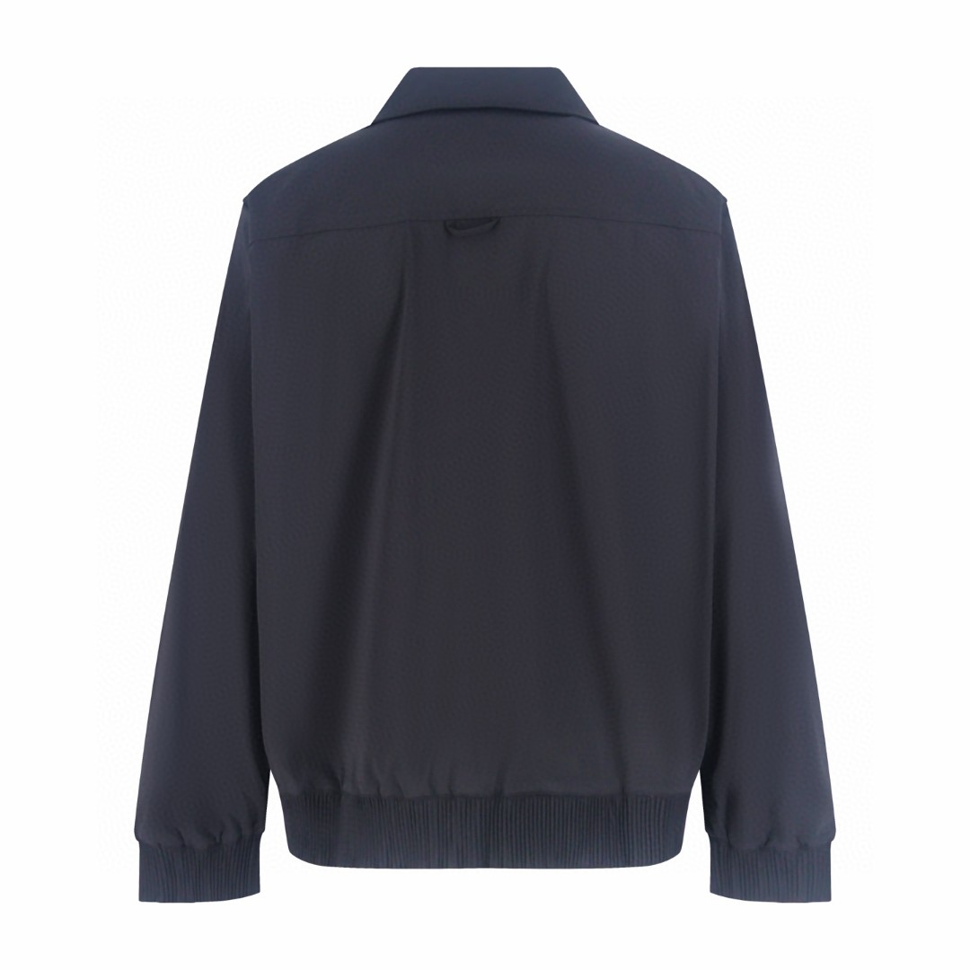 DIOR 迪奥 字母标识刺绣尼龙立领拉链夹克 外套 长袖 黑色 B5 683C572A2031-C981