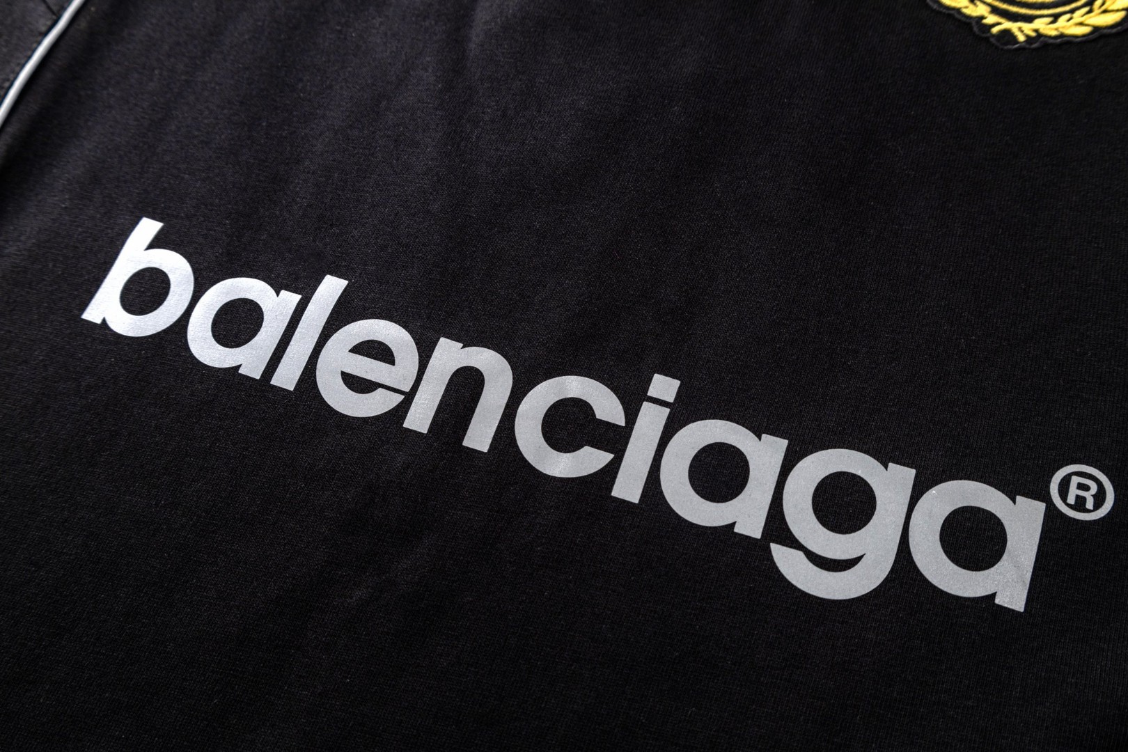 Balenciaga 巴黎世家 足球系列球衣 短袖 T恤 圆领 夏季 黑色 A2