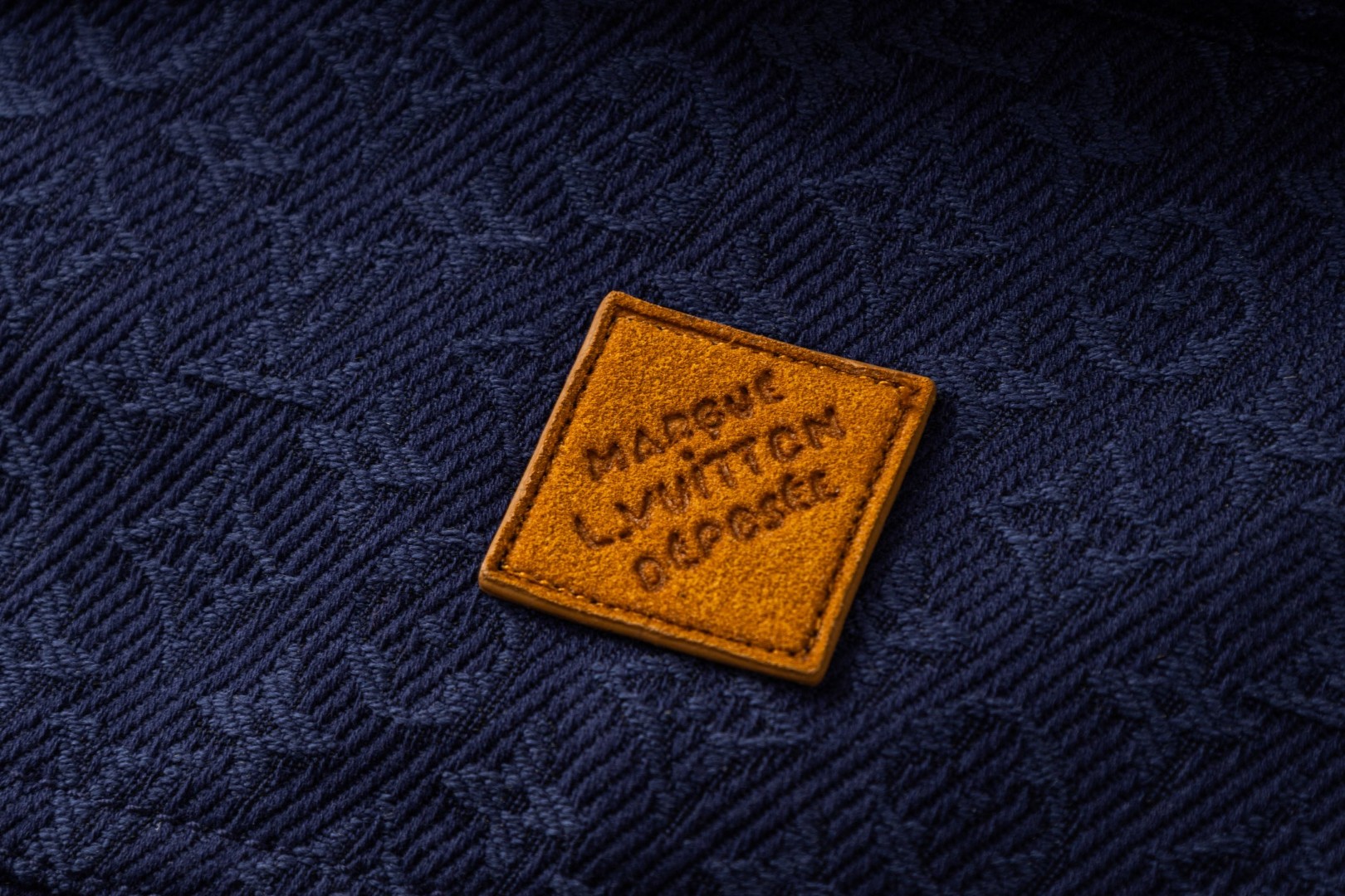 LOUIS VUITTON 路易威登 LV 提花满印牛仔衬衫 短袖 外套 蓝色 B0