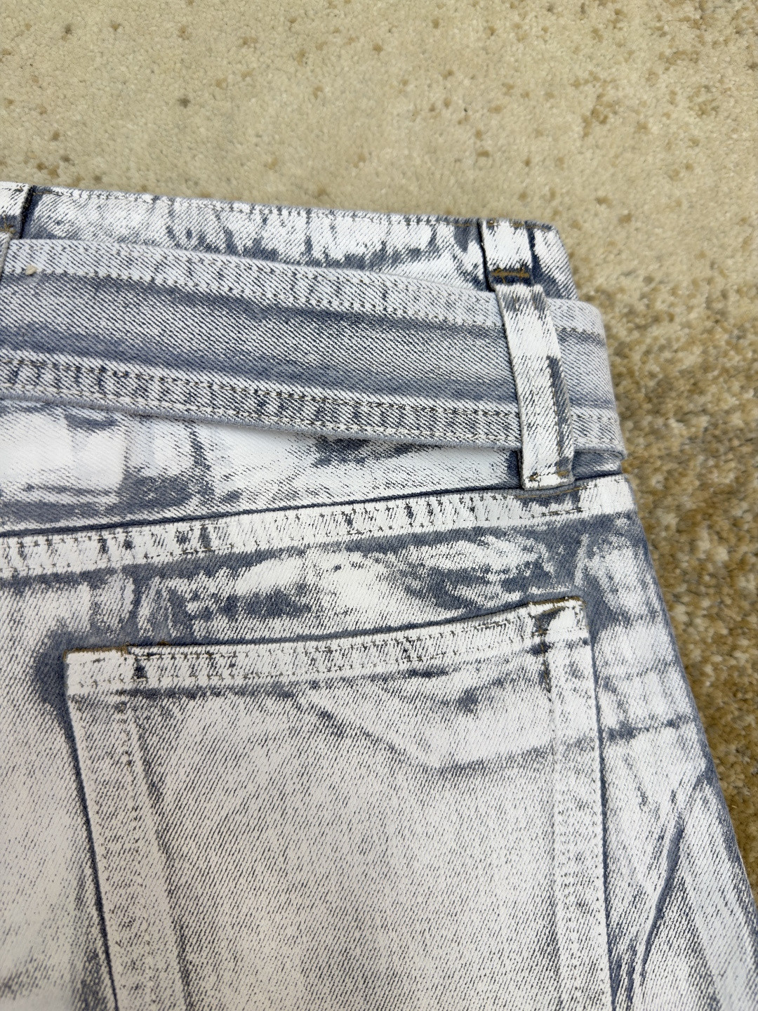 Acne Studios 五袋结构设计牛仔裤 长裤 裤子 蓝白色 B5 AK1060-AF2