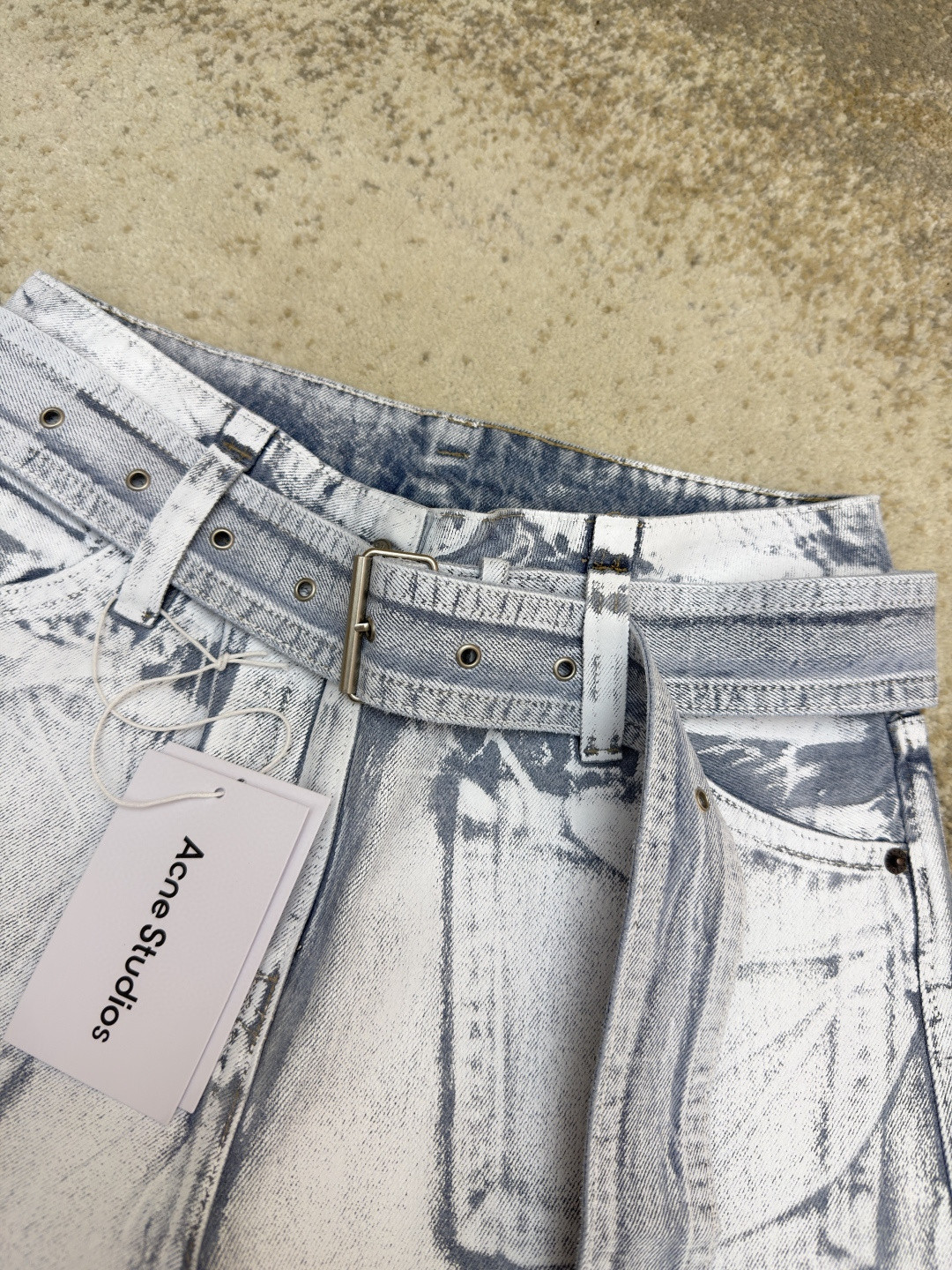 Acne Studios 五袋结构设计牛仔裤 长裤 裤子 蓝白色 B5 AK1060-AF2