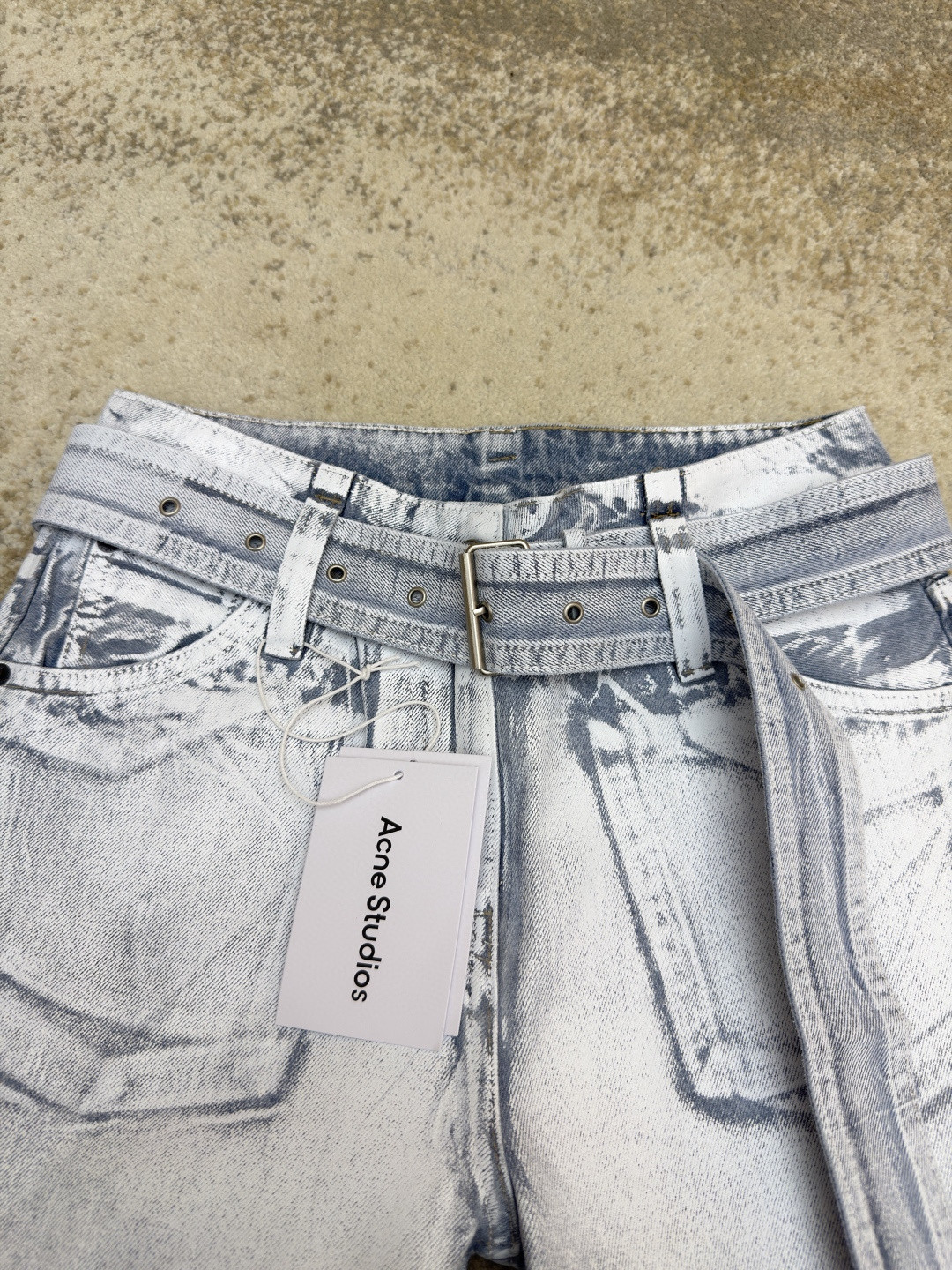 Acne Studios 五袋结构设计牛仔裤 长裤 裤子 蓝白色 B5 AK1060-AF2
