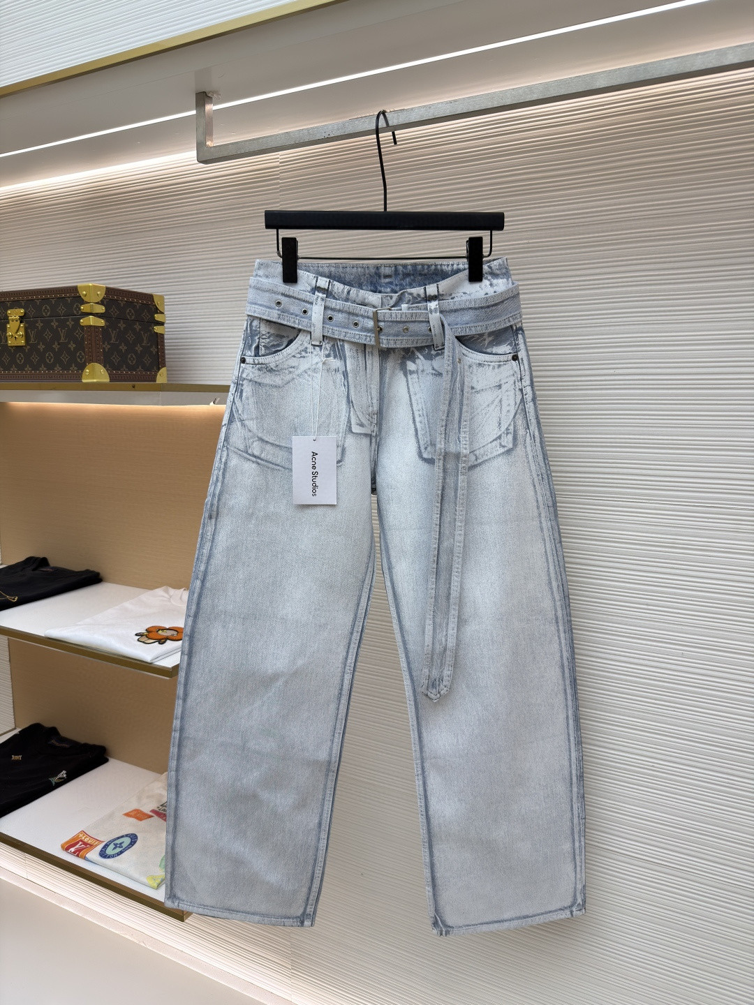 Acne Studios 五袋结构设计牛仔裤 长裤 裤子 蓝白色 B5 AK1060-AF2