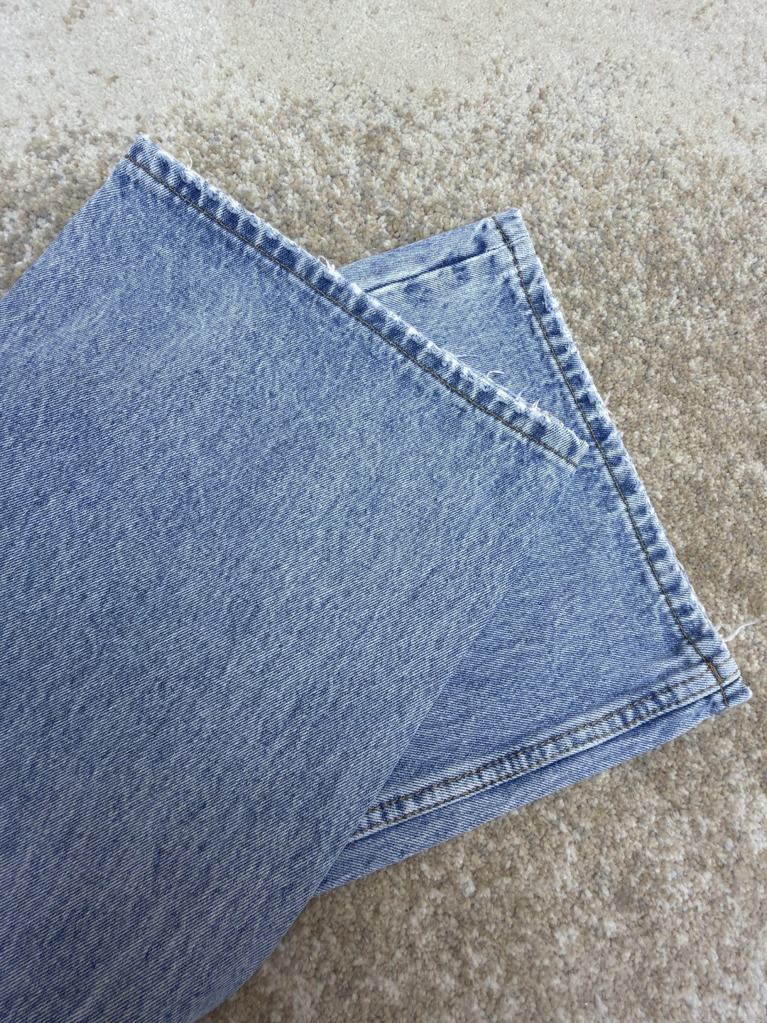 Acne Studios 假两件牛仔裙裤 长裤 裤子 女款 蓝色 B5 