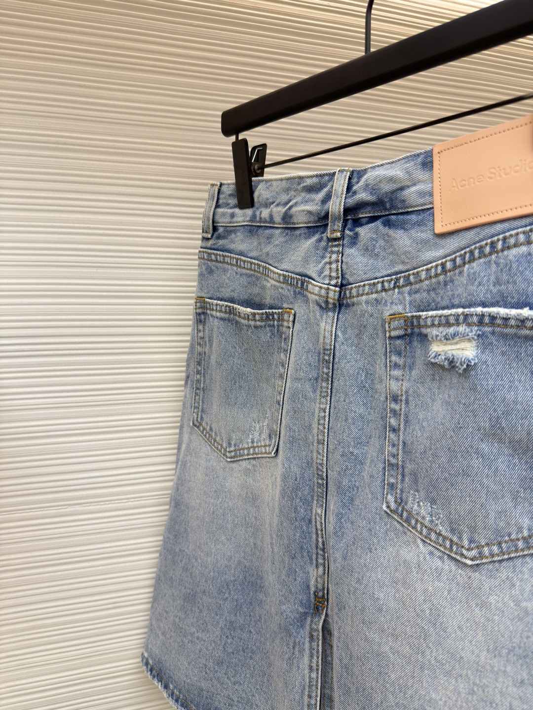 Acne Studios 假两件牛仔裙裤 长裤 裤子 女款 蓝色 B5 