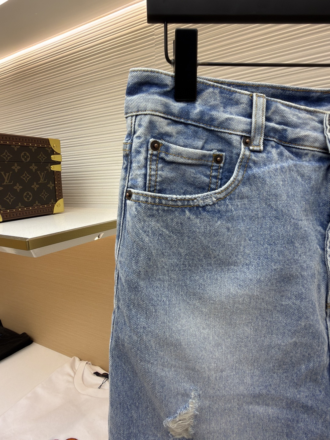 Acne Studios 假两件牛仔裙裤 长裤 裤子 女款 蓝色 B5 
