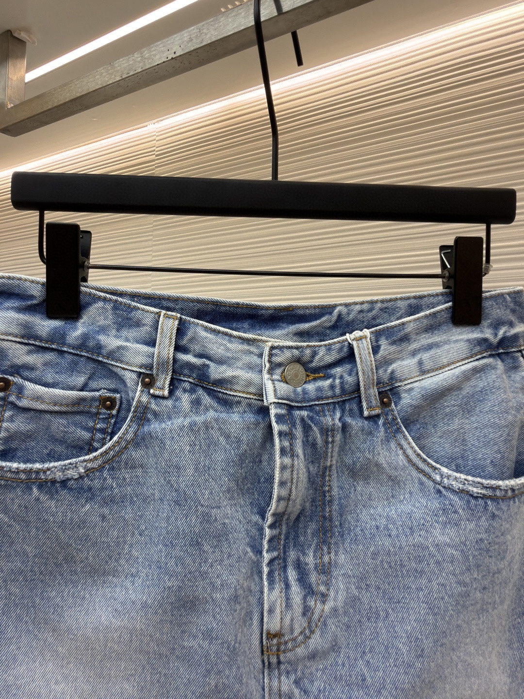 Acne Studios 假两件牛仔裙裤 长裤 裤子 女款 蓝色 B5 