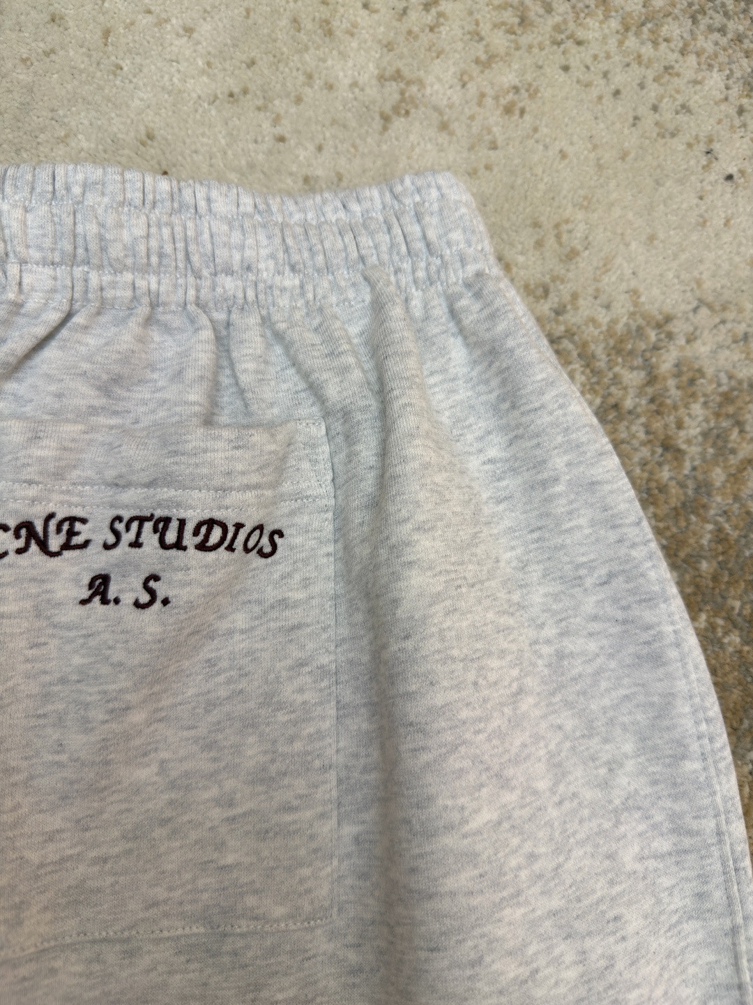 Acne Studios 刺绣徽标松紧腰运动裤 休闲裤 长裤 裤子 灰色 B0 BK0750-92H