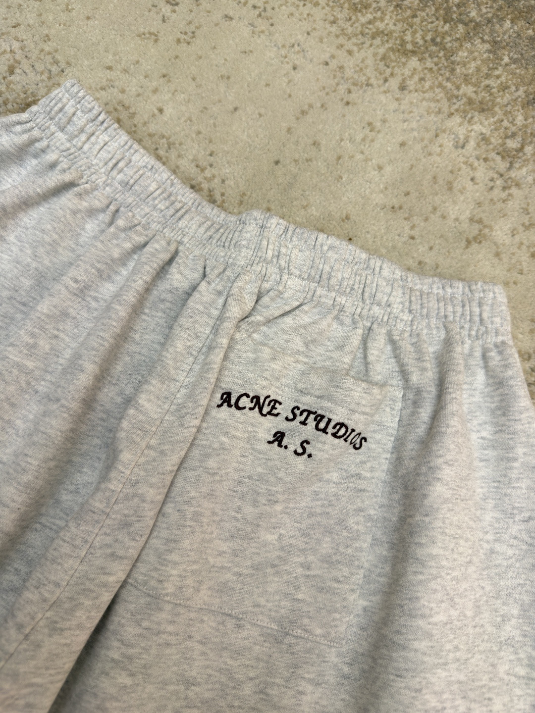 Acne Studios 刺绣徽标松紧腰运动裤 休闲裤 长裤 裤子 灰色 B0 BK0750-92H