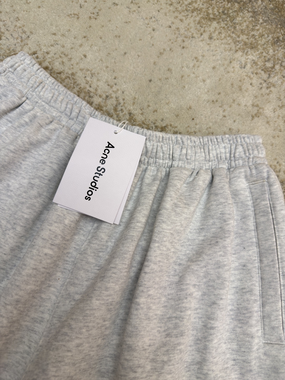 Acne Studios 刺绣徽标松紧腰运动裤 休闲裤 长裤 裤子 灰色 B0 BK0750-92H