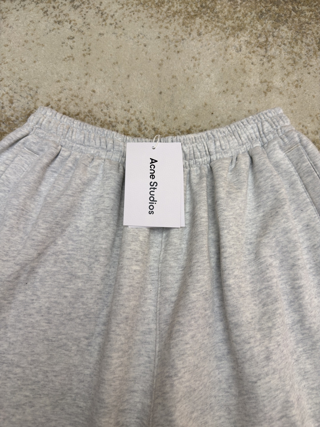Acne Studios 刺绣徽标松紧腰运动裤 休闲裤 长裤 裤子 灰色 B0 BK0750-92H