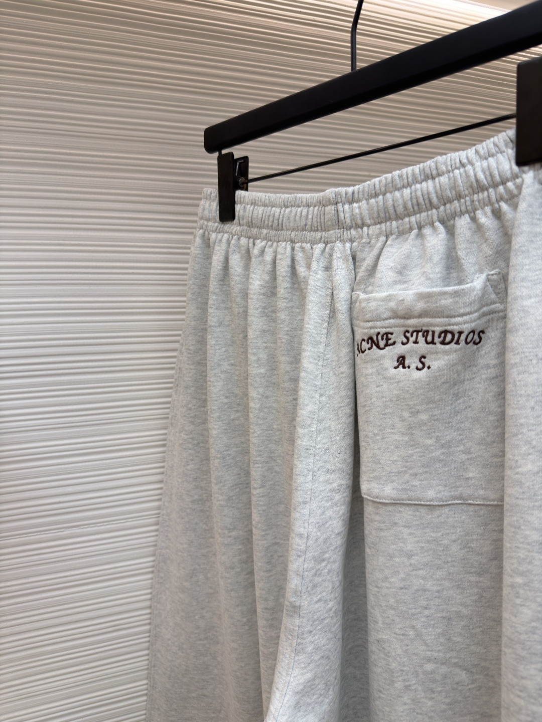 Acne Studios 刺绣徽标松紧腰运动裤 休闲裤 长裤 裤子 灰色 B0 BK0750-92H