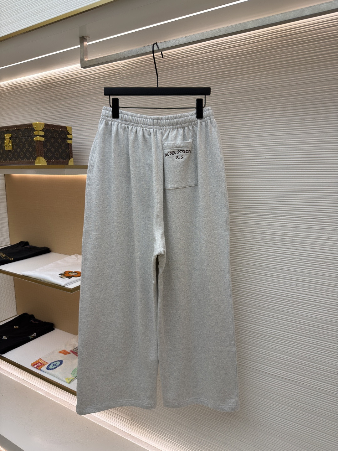 Acne Studios 刺绣徽标松紧腰运动裤 休闲裤 长裤 裤子 灰色 B0 BK0750-92H