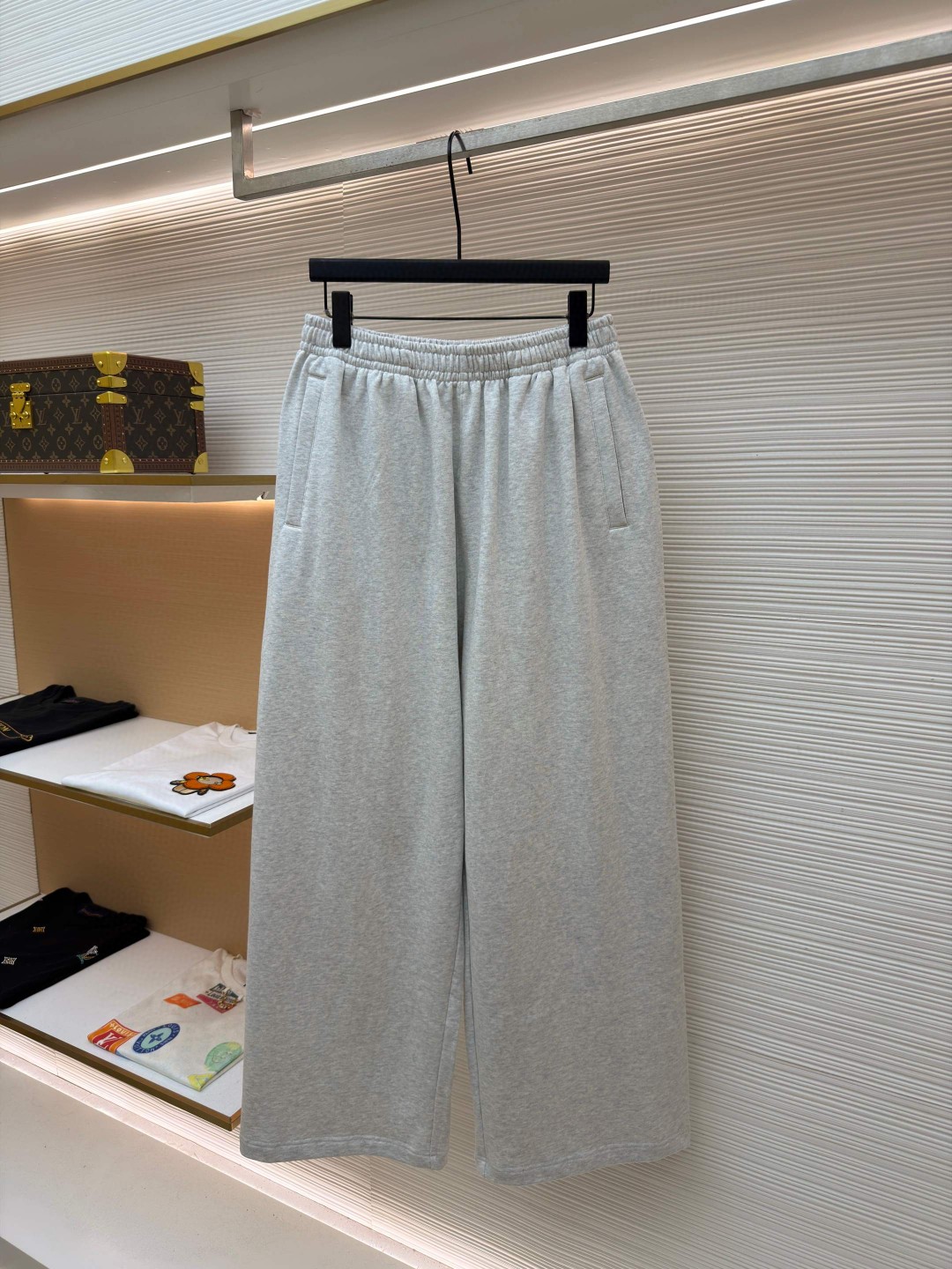 Acne Studios 刺绣徽标松紧腰运动裤 休闲裤 长裤 裤子 灰色 B0 BK0750-92H