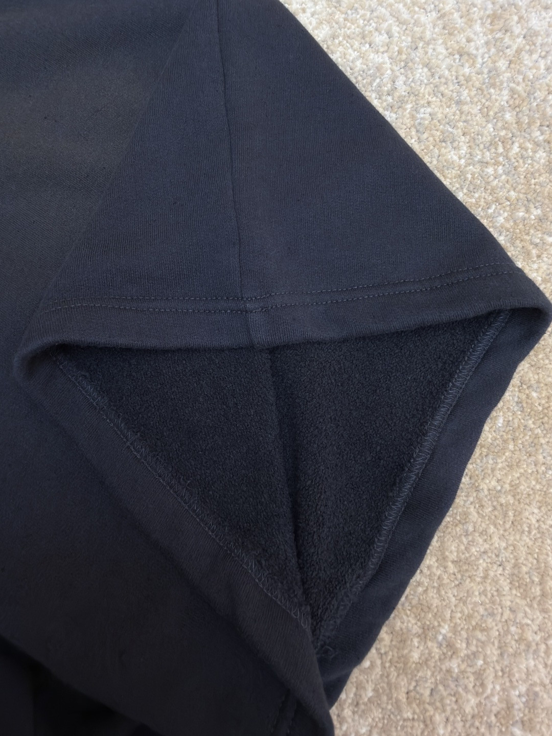 Acne Studios 喷绘复古抓绒松紧腰运动裤 短裤 休闲裤 裤子 黑色 B0 CE0094-BM0