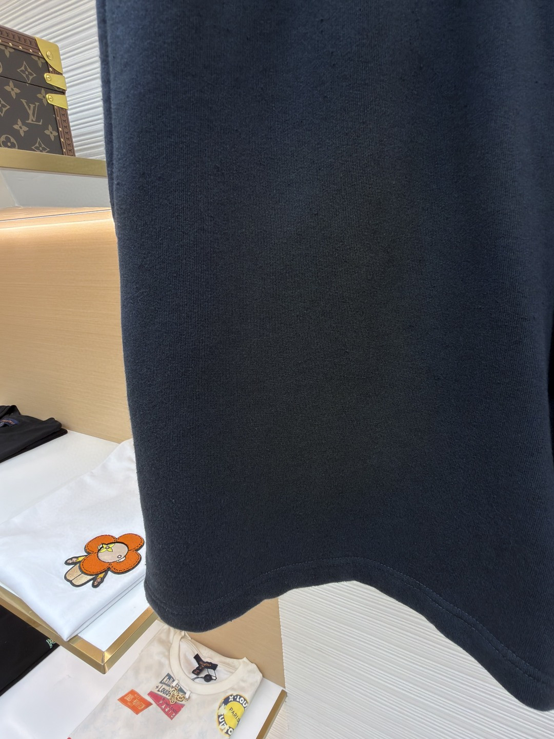 Acne Studios 喷绘复古抓绒松紧腰运动裤 短裤 休闲裤 裤子 黑色 B0 CE0094-BM0