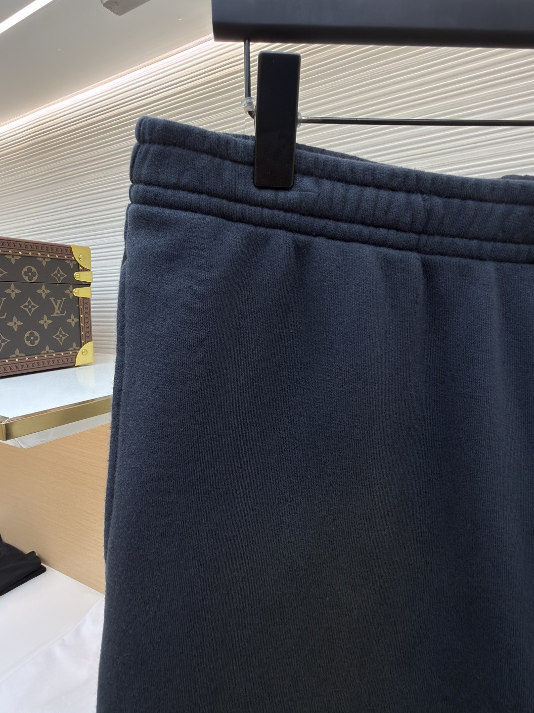 Acne Studios 喷绘复古抓绒松紧腰运动裤 短裤 休闲裤 裤子 黑色 B0 CE0094-BM0