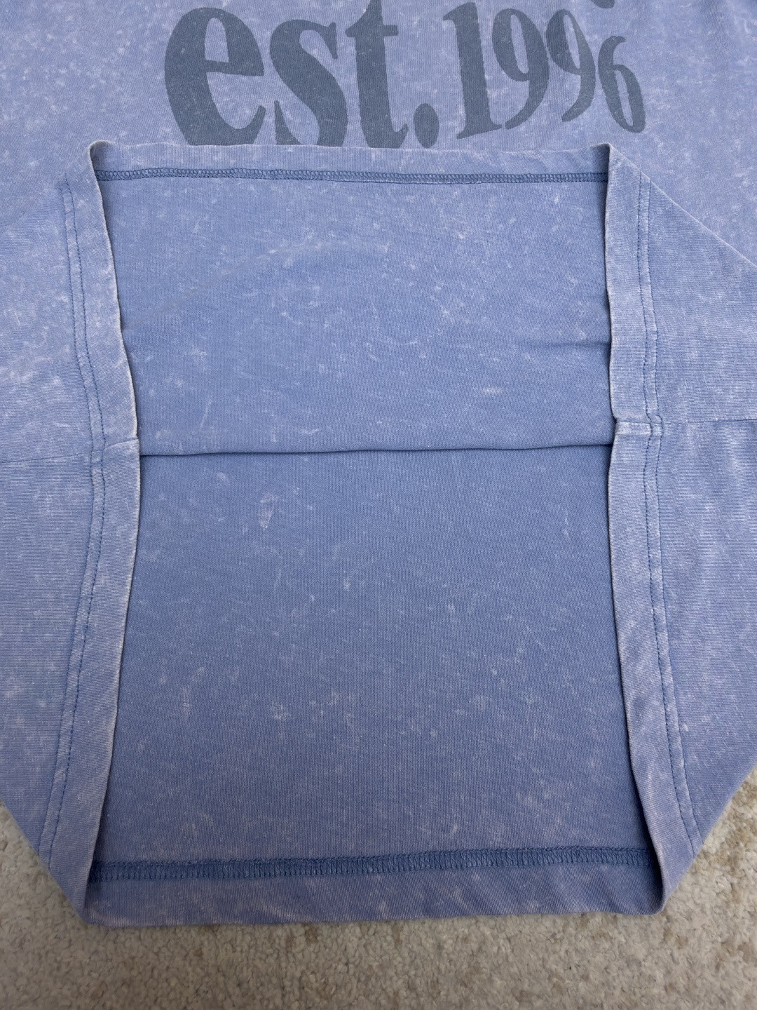 Acne Studios 1996宽松字母数字印花圆领T恤 打底衫 长袖 白色 蓝色 A5 AL0512-AEG