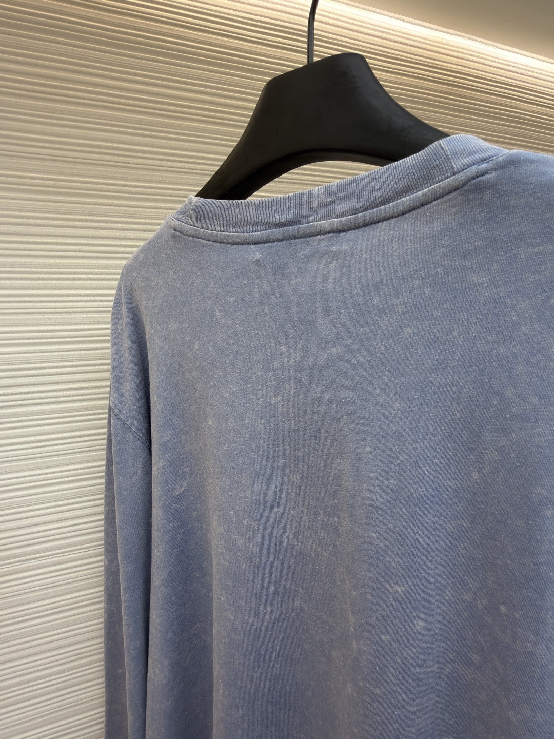 Acne Studios 1996宽松字母数字印花圆领T恤 打底衫 长袖 白色 蓝色 A5 AL0512-AEG