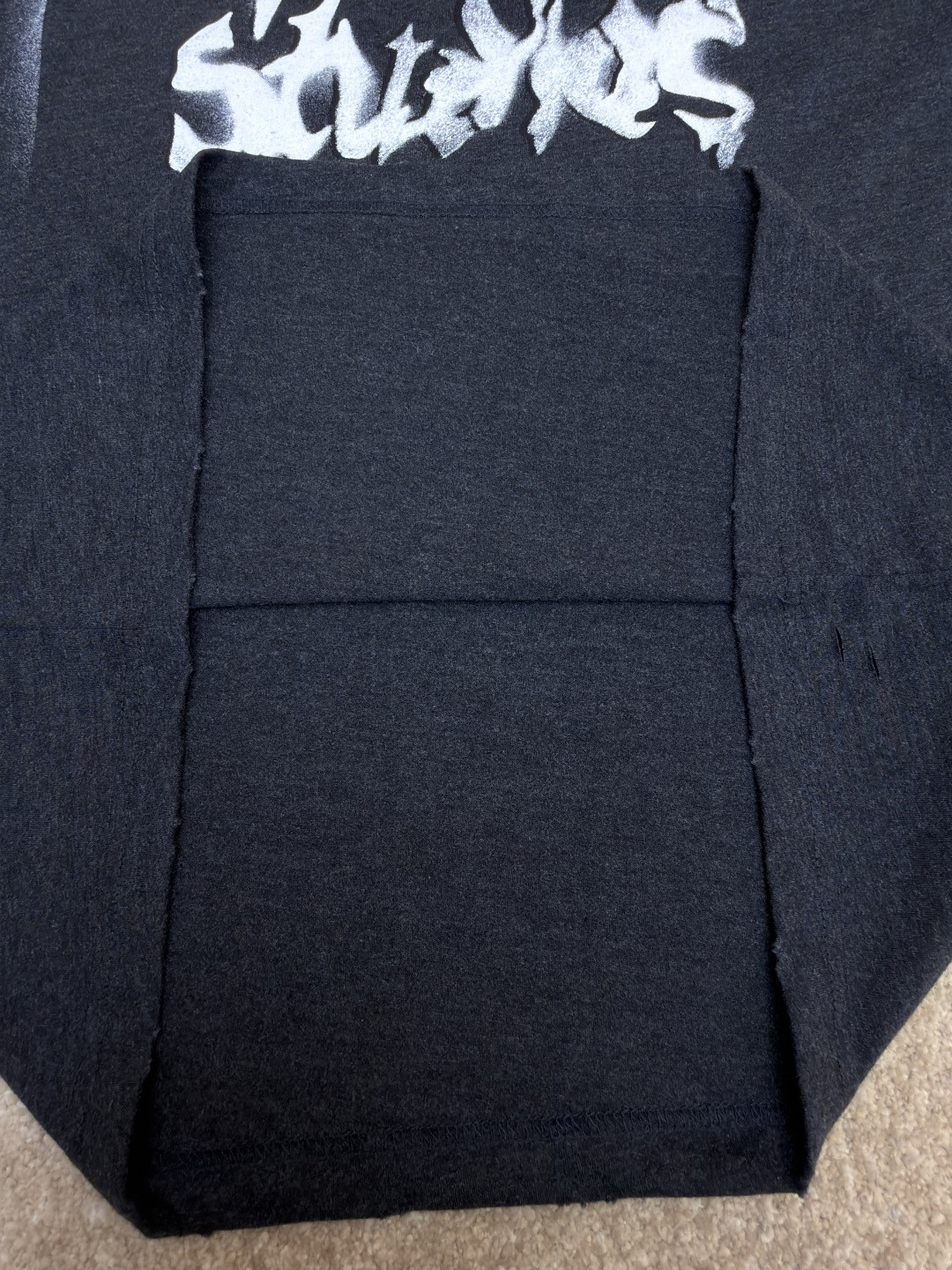 Acne Studios 喷绘字母圆领T恤 短袖 黑色 A0 BL0430-BM0