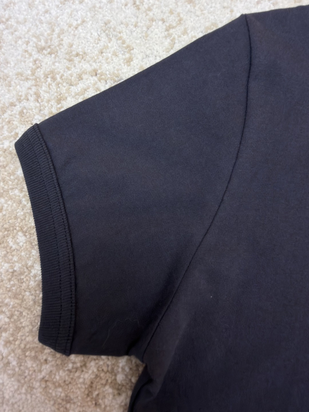 Acne Studios 徽标图案圆领T恤 短袖 女款 黑色 A0 AL0539-DC2
