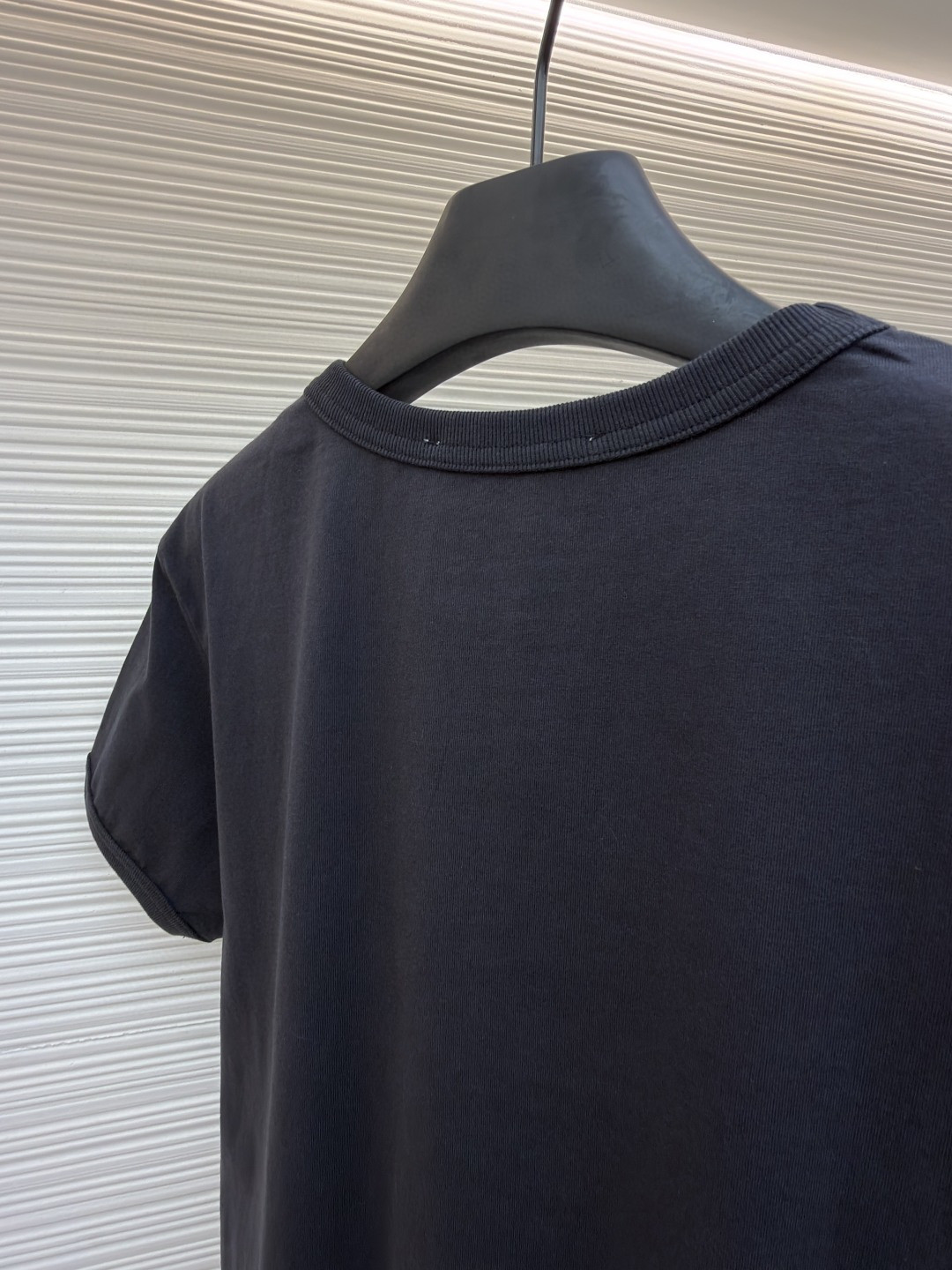 Acne Studios 徽标图案圆领T恤 短袖 女款 黑色 A0 AL0539-DC2