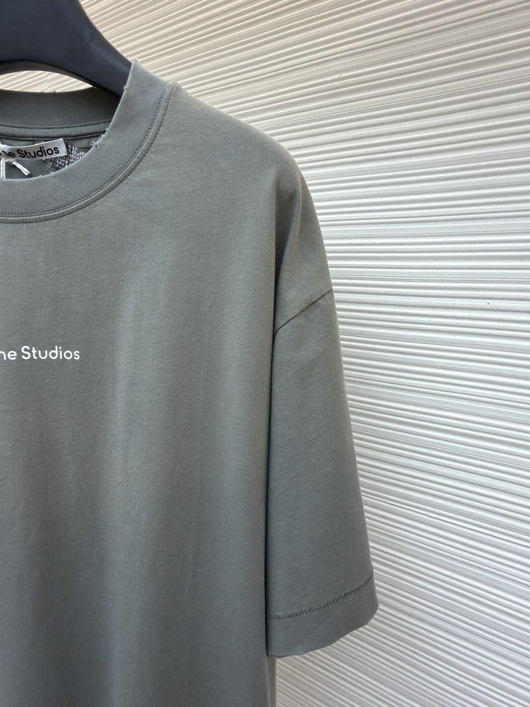 Acne Studios 补丁贴布圆领T恤 短袖 灰色 A5 CL0446-BHR