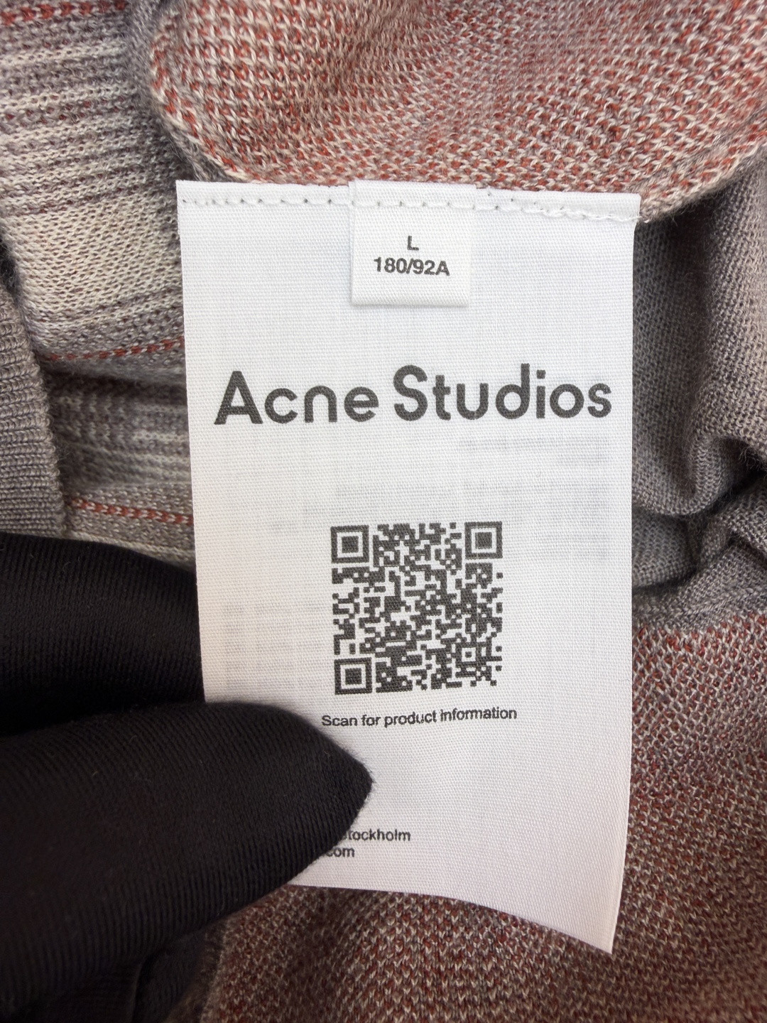 Acne Studios 假两件拼接polo领针织衫 短袖 女款 浅棕色 B0 A60644-CUO