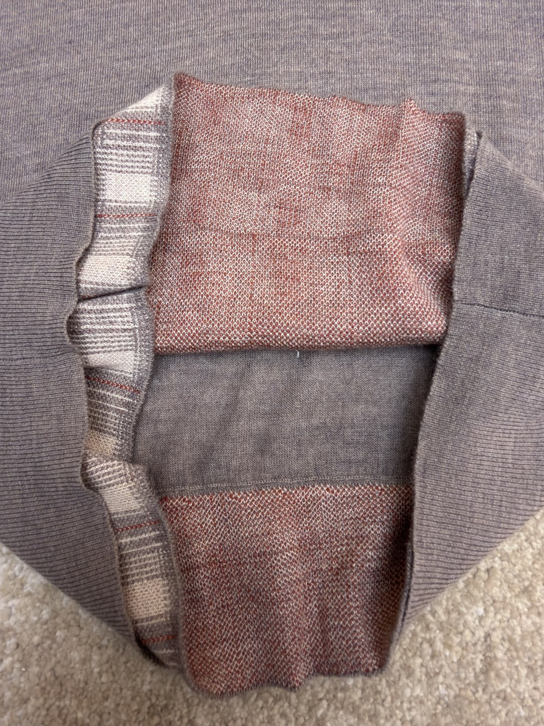 Acne Studios 假两件拼接polo领针织衫 短袖 女款 浅棕色 B0 A60644-CUO
